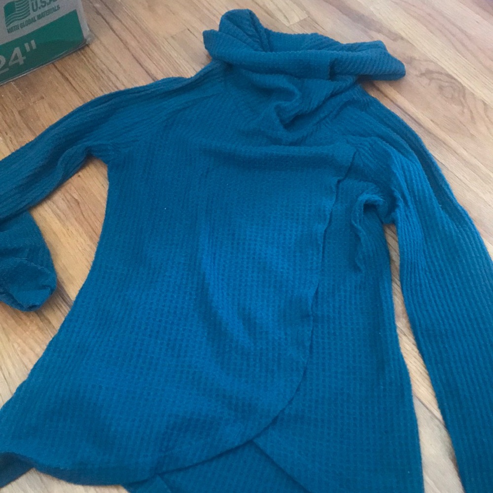 Teal sweater